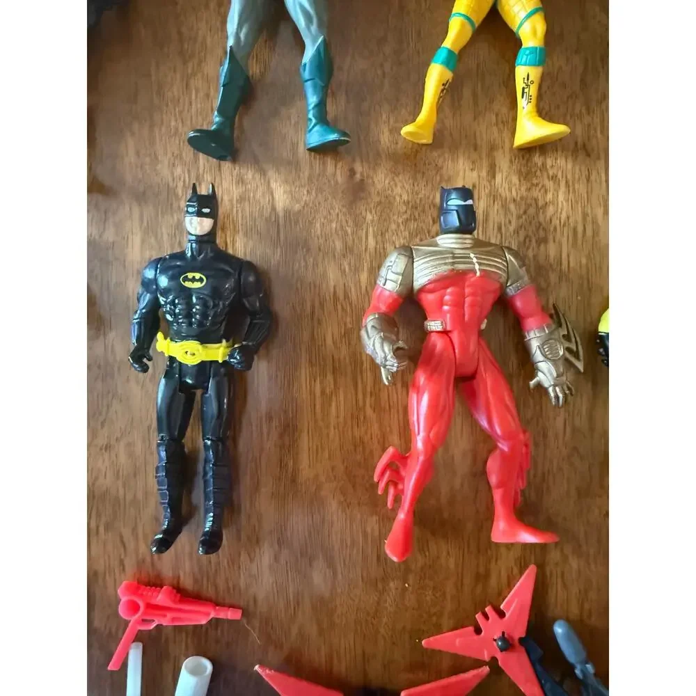 Vintage Lot Batman Animated Series Case 13 Figures Kenner Robin Twoface